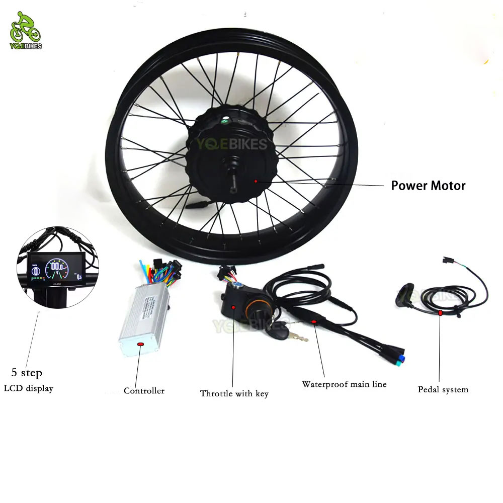 20 дюймов 4,0 аксессуары для э – обзор и цена Fat Tire Ebike Conversion Kit 2000W