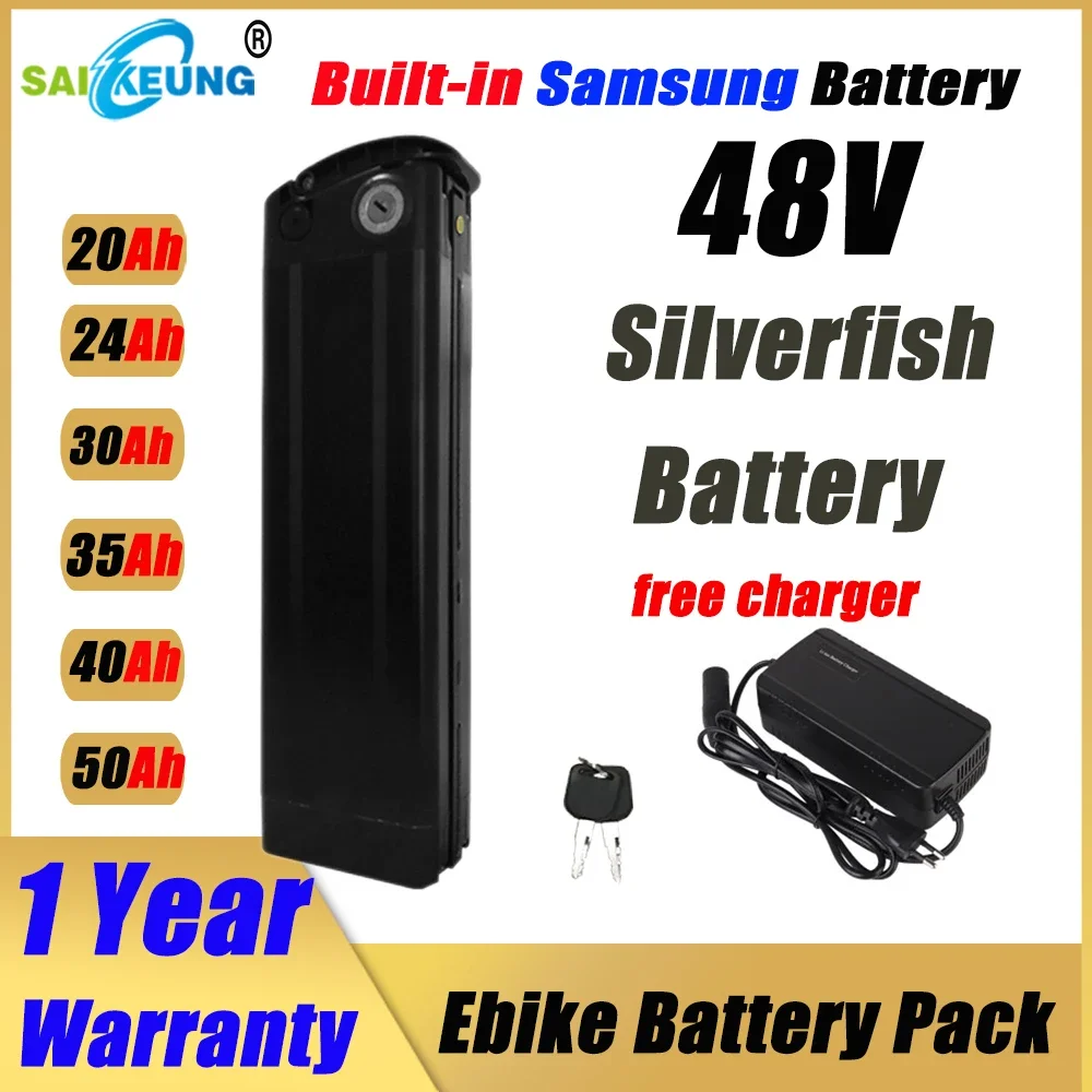 Электрический велосипед Silver – обзор и цена Ebike Battery 48V 20Ah Hailong