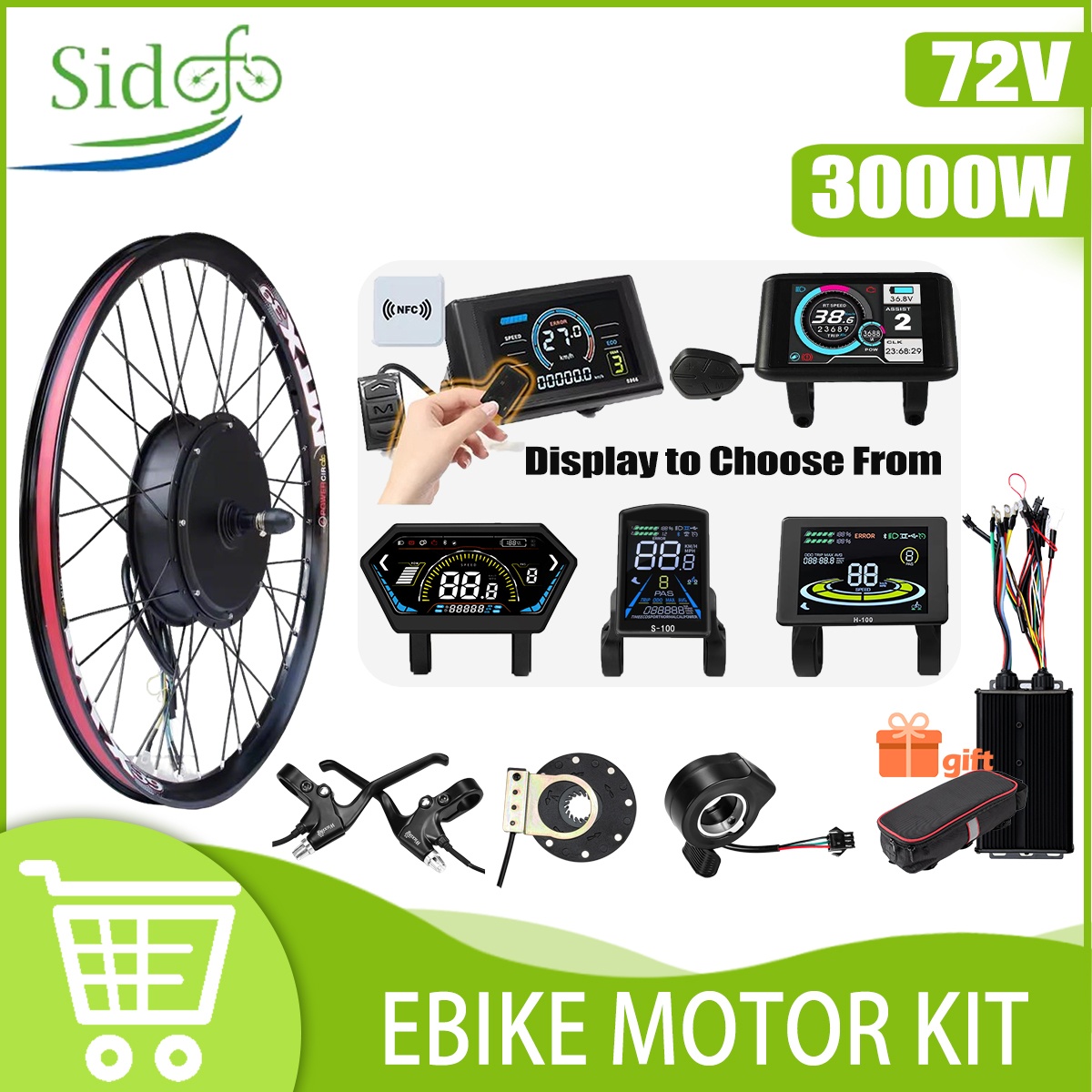 Комплект для переоборудования  – обзор и цена Ebike Conversion Kit 72V 3000W